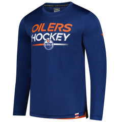 Edmonton Oilers Fanatics Authentic Pro Tech Long Sleeve T-Shirt - Royal | Fanatics Lifestyle
