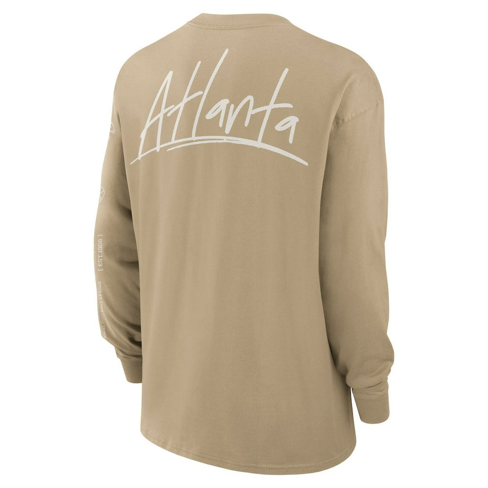 Atlanta Falcons Essential Statement Max90 Long Sleeve T-Shirt - Tan - Nike