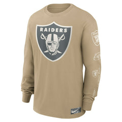 Las Vegas Raiders Essential Statement Max90 Long Sleeve T-Shirt - Tan - Nike
