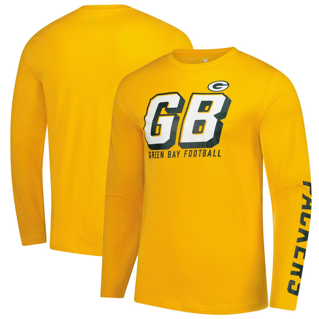 Green Bay Packers Long Sleeve T-Shirt - Gold - Fanatics