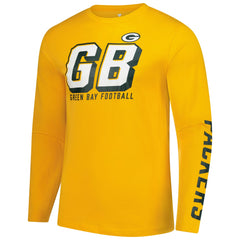 Green Bay Packers Long Sleeve T-Shirt - Gold - Fanatics
