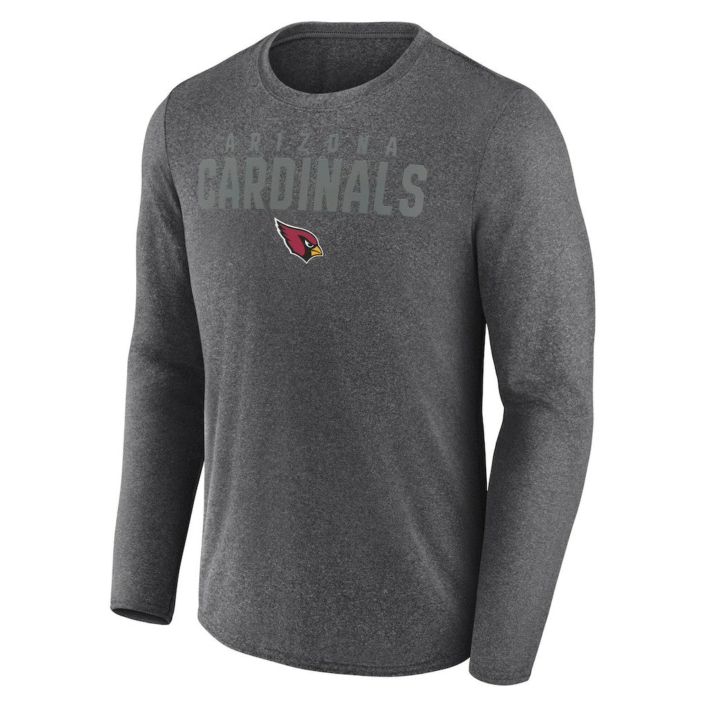 Arizona Cardinals Blackout Long Sleeve T-Shirt - Heather Charcoal - Fanatics