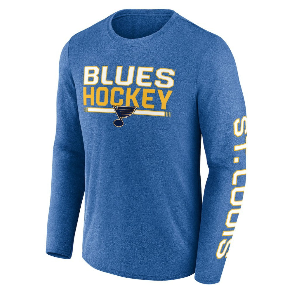 St. Louis Blues Fanatics Sweep Iconic Synthetic Long Sleeve T-Shirt - Heather Blue | Fanatics sale