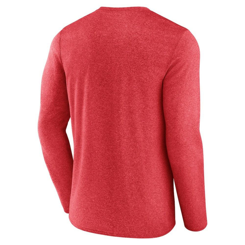 Chicago Blackhawks Fanatics Sweep Iconic Synthetic Long Sleeve T-Shirt - Heather Red | Fanatics on sale