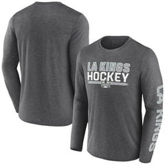 Los Angeles Kings Fanatics Sweep Iconic Synthetic Long Sleeve T-Shirt - Heather Charcoal | Fanatics discount