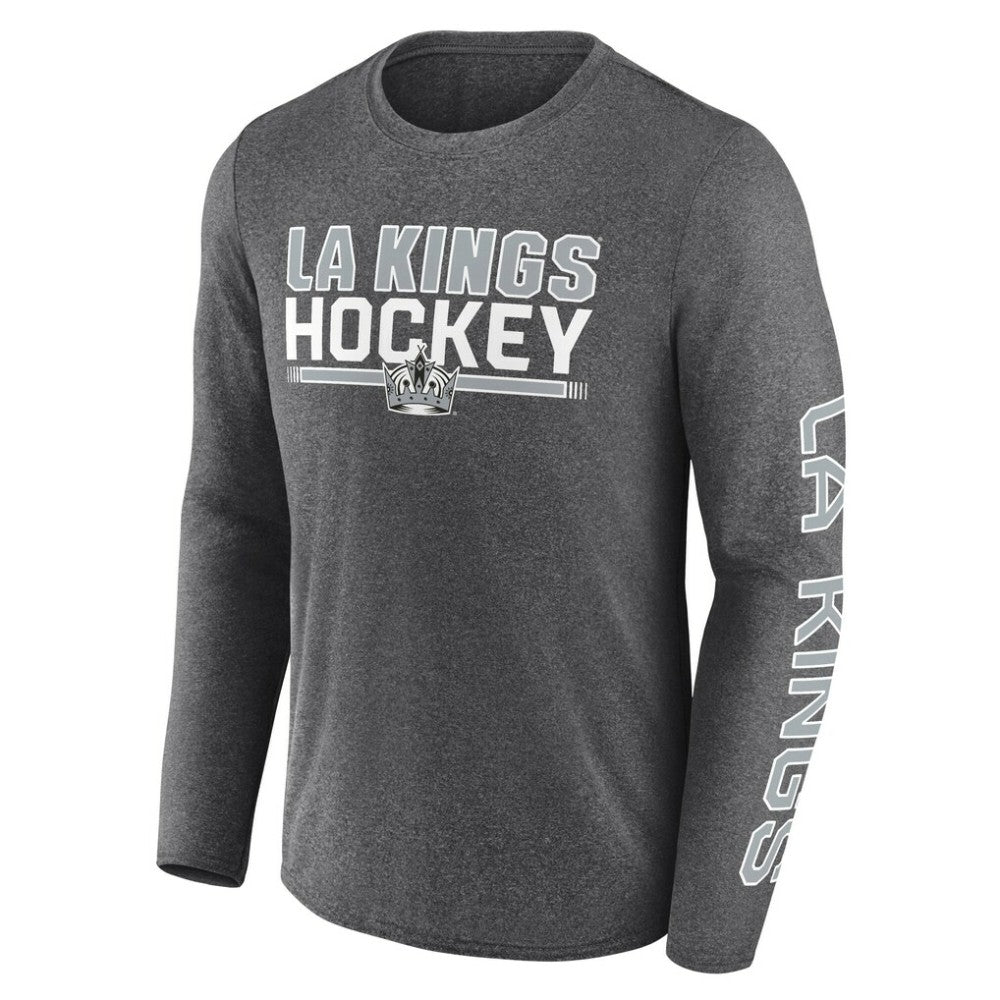 Los Angeles Kings Fanatics Sweep Iconic Synthetic Long Sleeve T-Shirt - Heather Charcoal | Fanatics discount