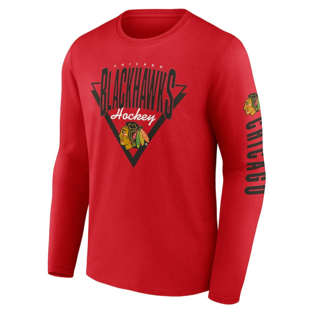 Chicago Blackhawks Fanatics Headline Long Sleeve T-Shirt - Red | Fanatics on sale