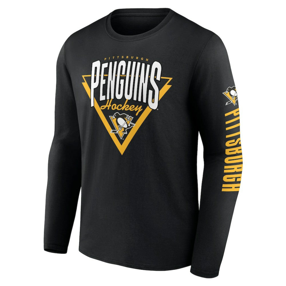 Pittsburgh Penguins Fanatics Headline Long Sleeve T-Shirt - Black | Fanatics on sale