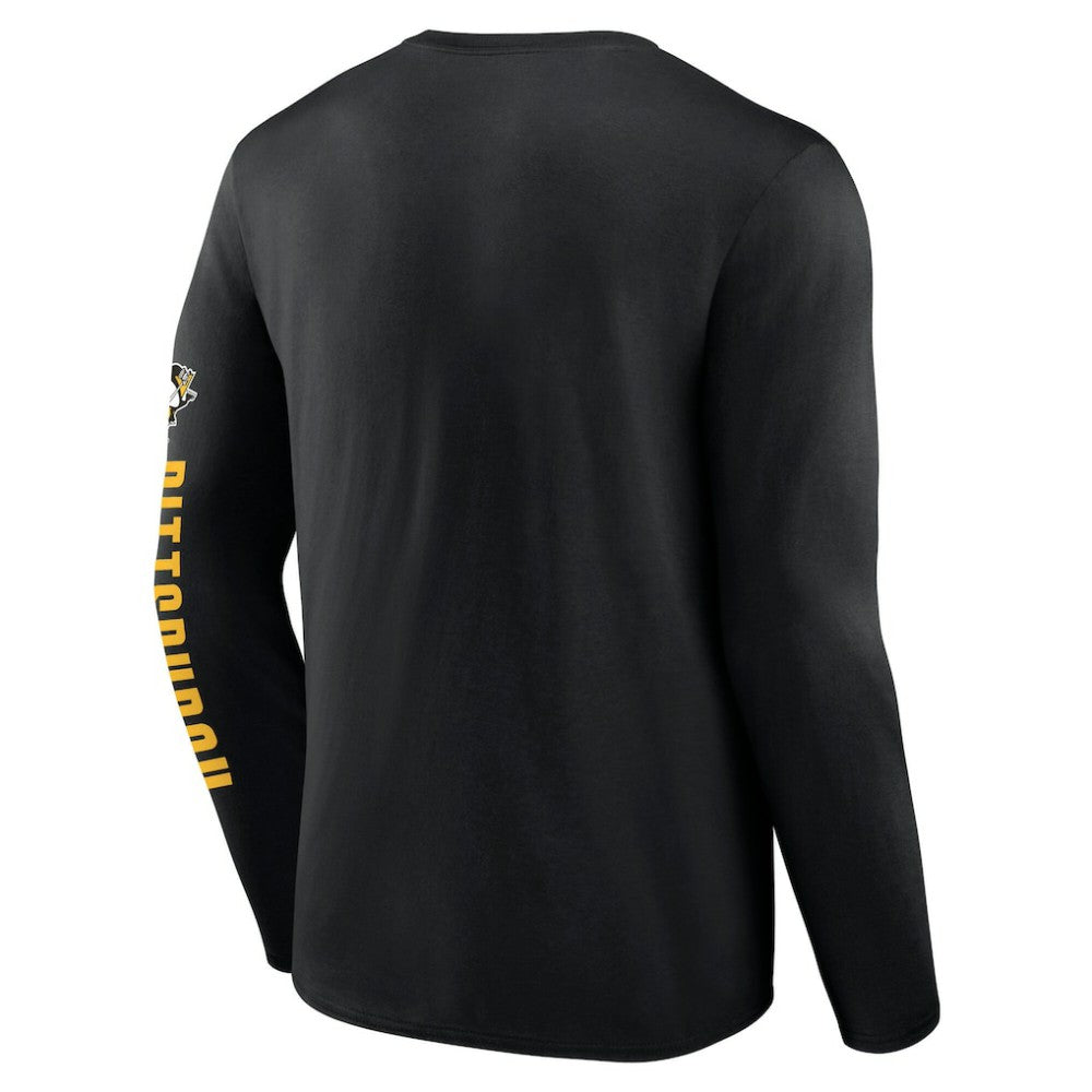 Pittsburgh Penguins Fanatics Headline Long Sleeve T-Shirt - Black | Fanatics on sale