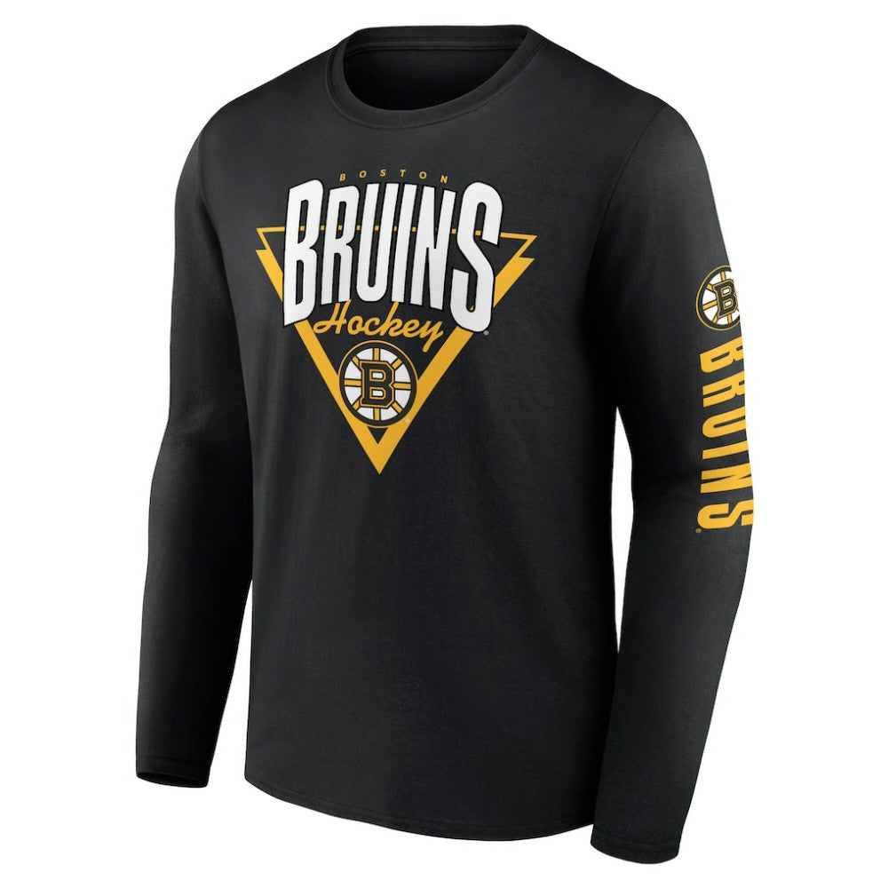 Boston Bruins Fanatics Headline Long Sleeve T-Shirt - Black | Fanatics Clearance