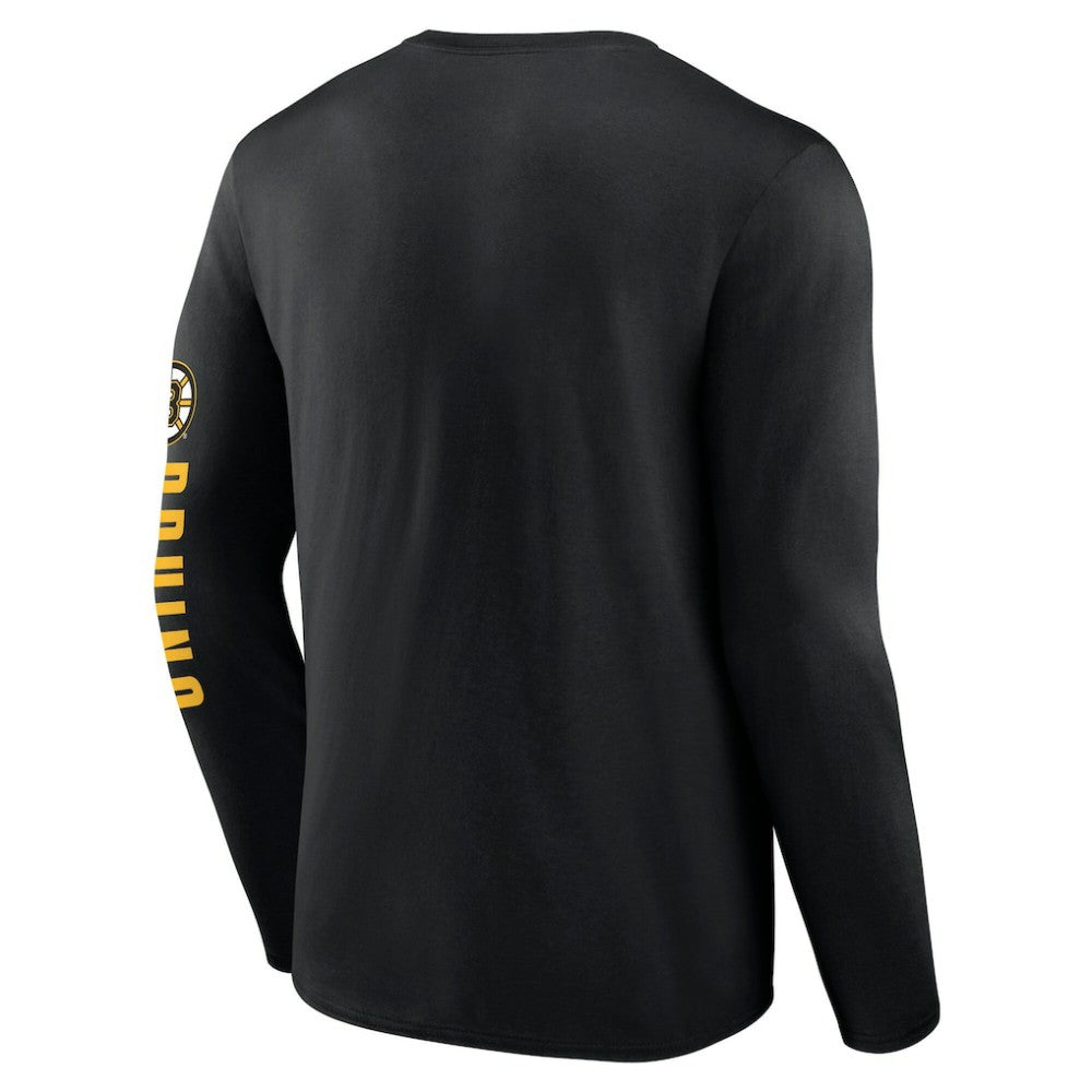 Boston Bruins Fanatics Headline Long Sleeve T-Shirt - Black | Fanatics Clearance