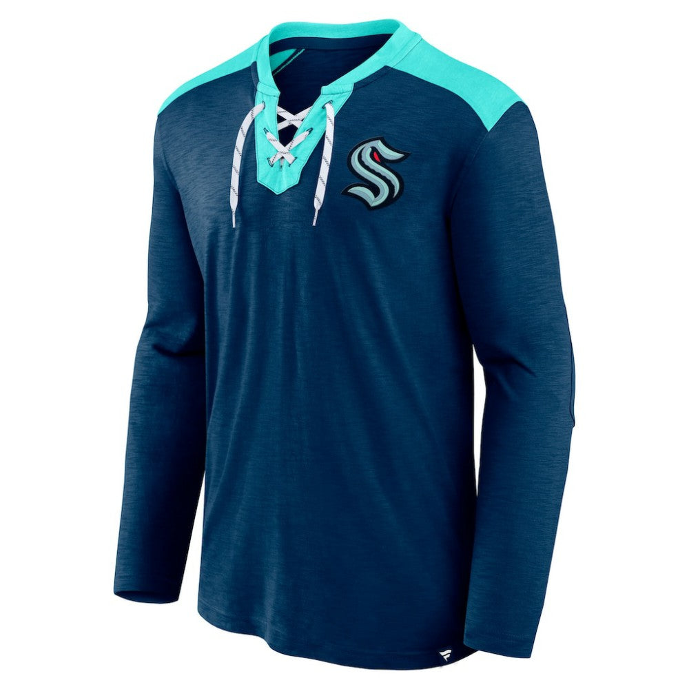Seattle Kraken Fanatics Iconic Exclusive Long Sleeve T-Shirt - Deep Sea Blue | Fanatics sale