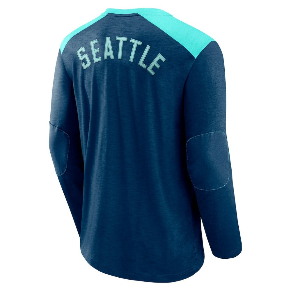 Seattle Kraken Fanatics Iconic Exclusive Long Sleeve T-Shirt - Deep Sea Blue | Fanatics sale