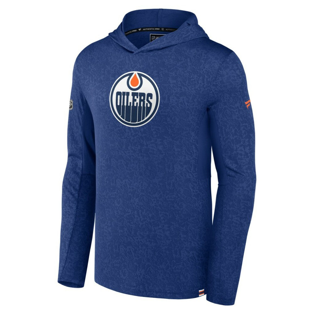 Edmonton Oilers Fanatics Authentic Pro Lightweight Pullover Hoodie - Royal | Fanatics Lifestyle