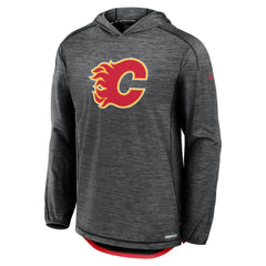 Calgary Flames Fanatics Authentic Pro Rink Pullover Hoodie - Heather Charcoal | Fanatics online