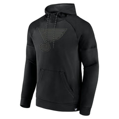 St. Louis Blues Fanatics Black Ice Defender Raglan Pullover Hoodie | Fanatics on sale
