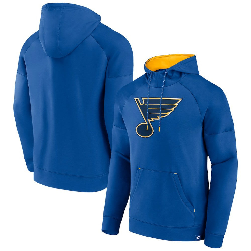 St. Louis Blues Fanatics Iconic Defender Raglan Pullover Hoodie - Royal | Fanatics near me