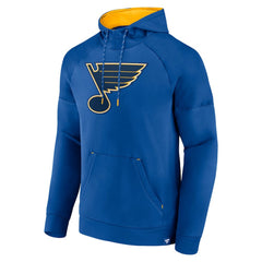 St. Louis Blues Fanatics Iconic Defender Raglan Pullover Hoodie - Royal | Fanatics near me
