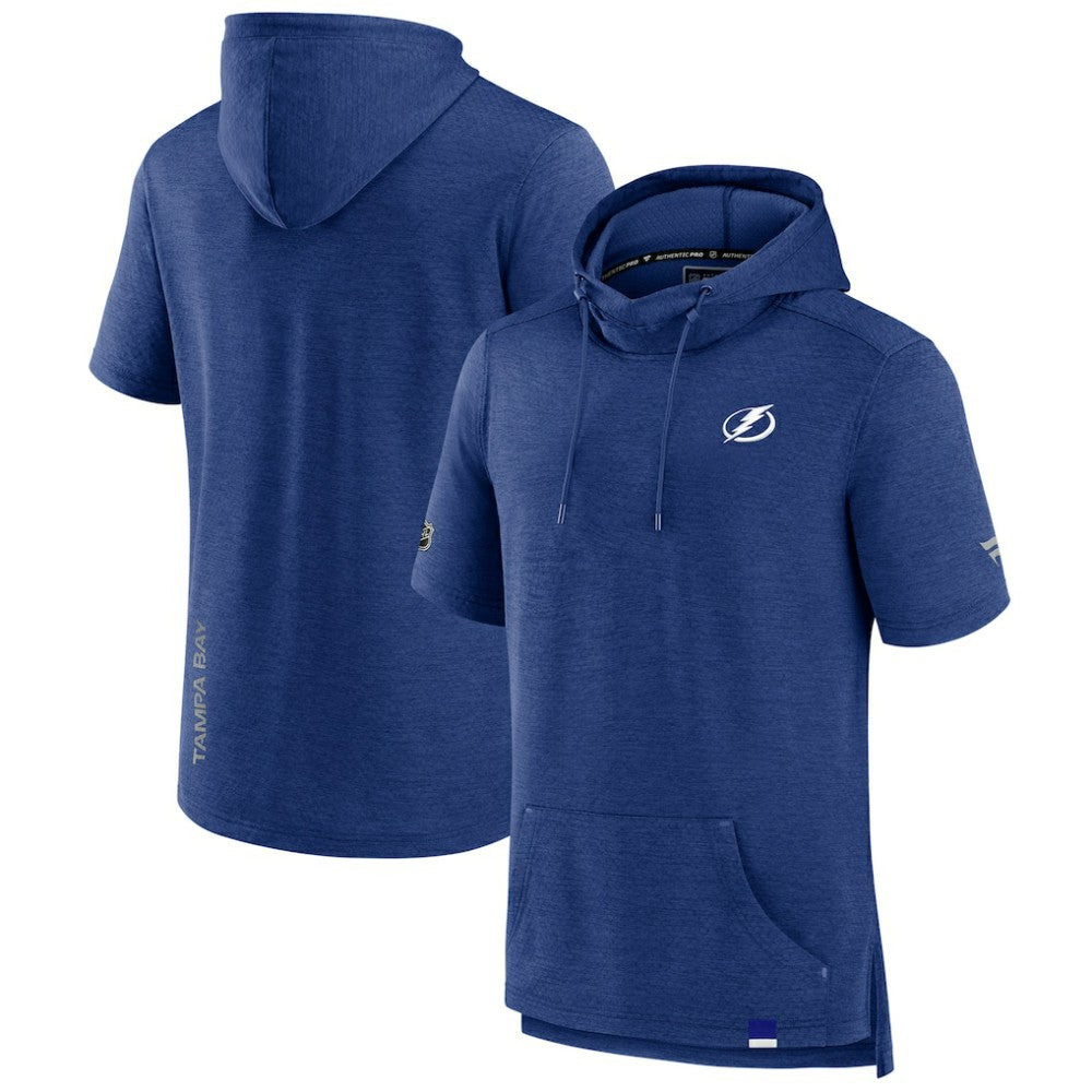 Tampa Bay Lightning Fanatics Authentic Pro Pullover Hoodie - Heather Blue | Fanatics Lifestyle