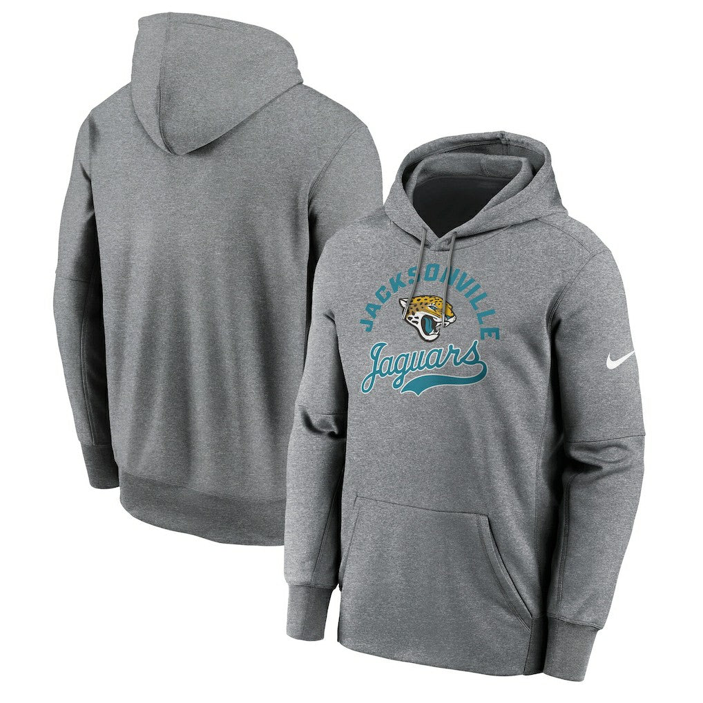 Jacksonville Jaguars Performance Fleece Pullover Hoodie - Heather Gray - Nike