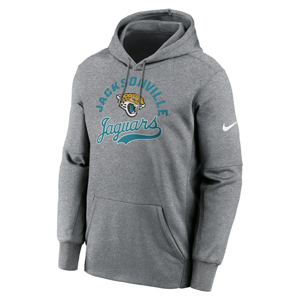 Jacksonville Jaguars Performance Fleece Pullover Hoodie - Heather Gray - Nike