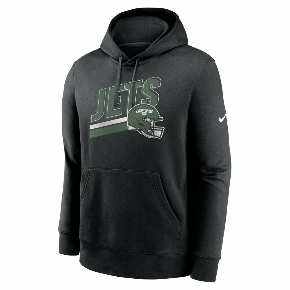New York Jets Club Fleece Pullover Hoodie - Black - Nike