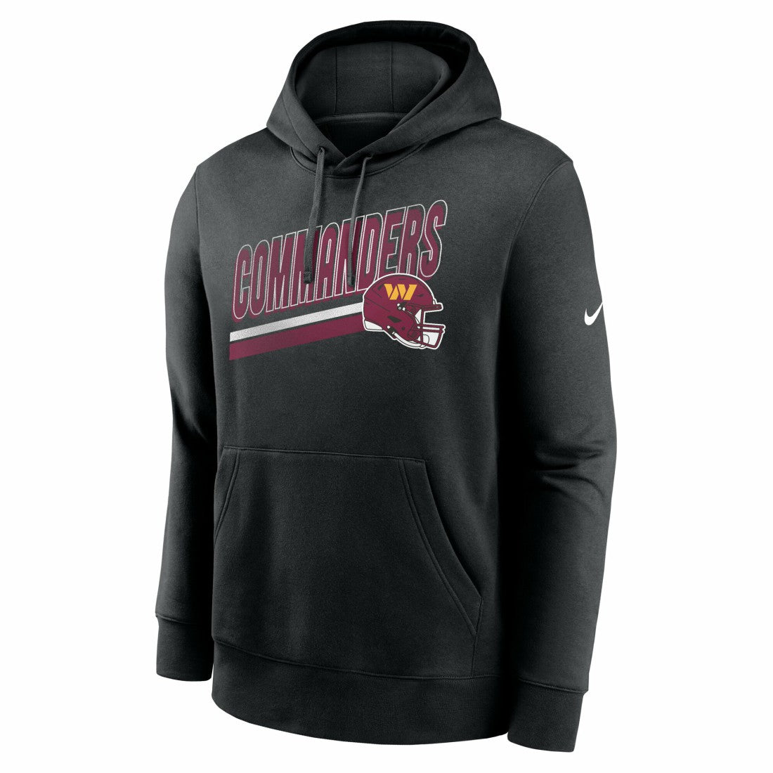 Washington Commanders Club Fleece Pullover Hoodie - Black - Nike