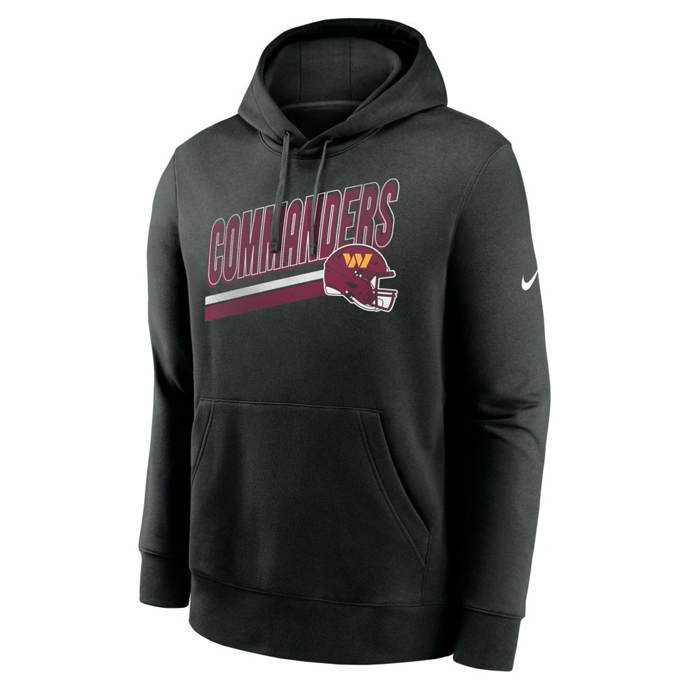 Washington Commanders Club Fleece Pullover Hoodie - Black - Nike