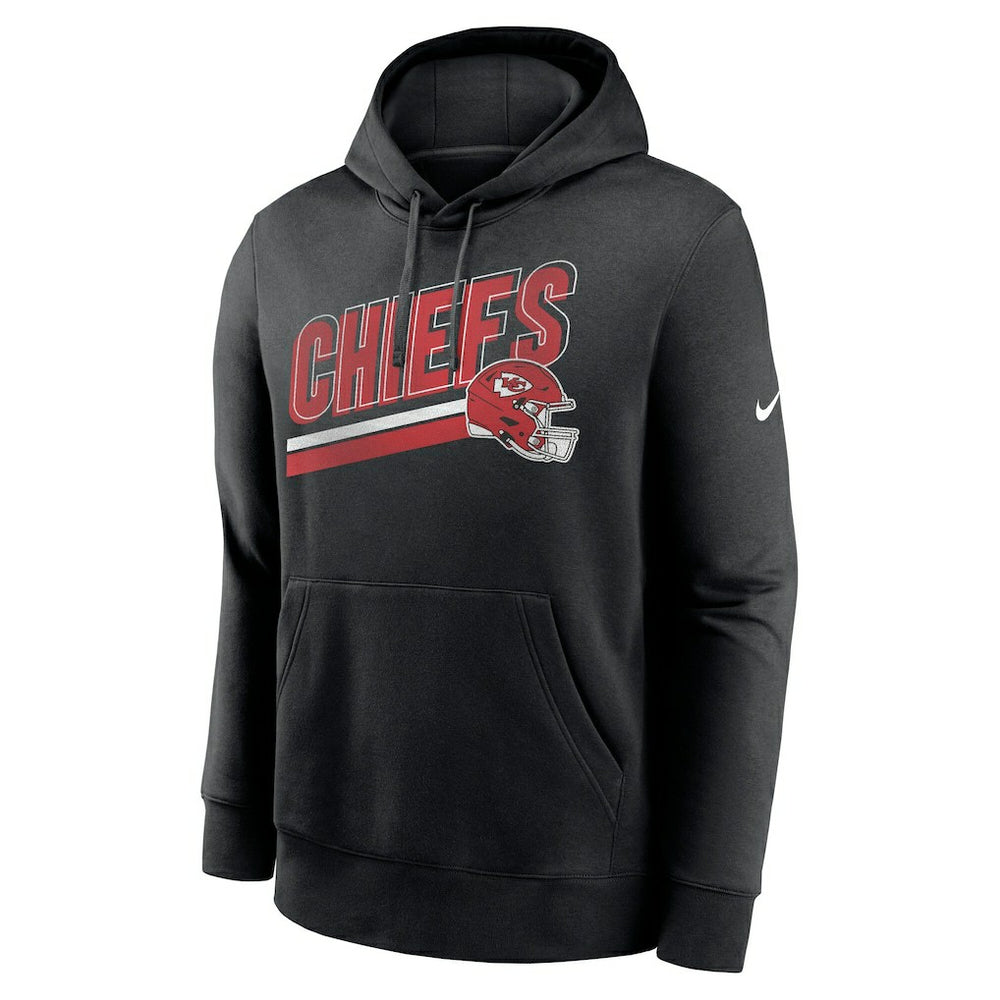 Kansas City Chiefs Club Fleece Pullover Hoodie - Black - Nike