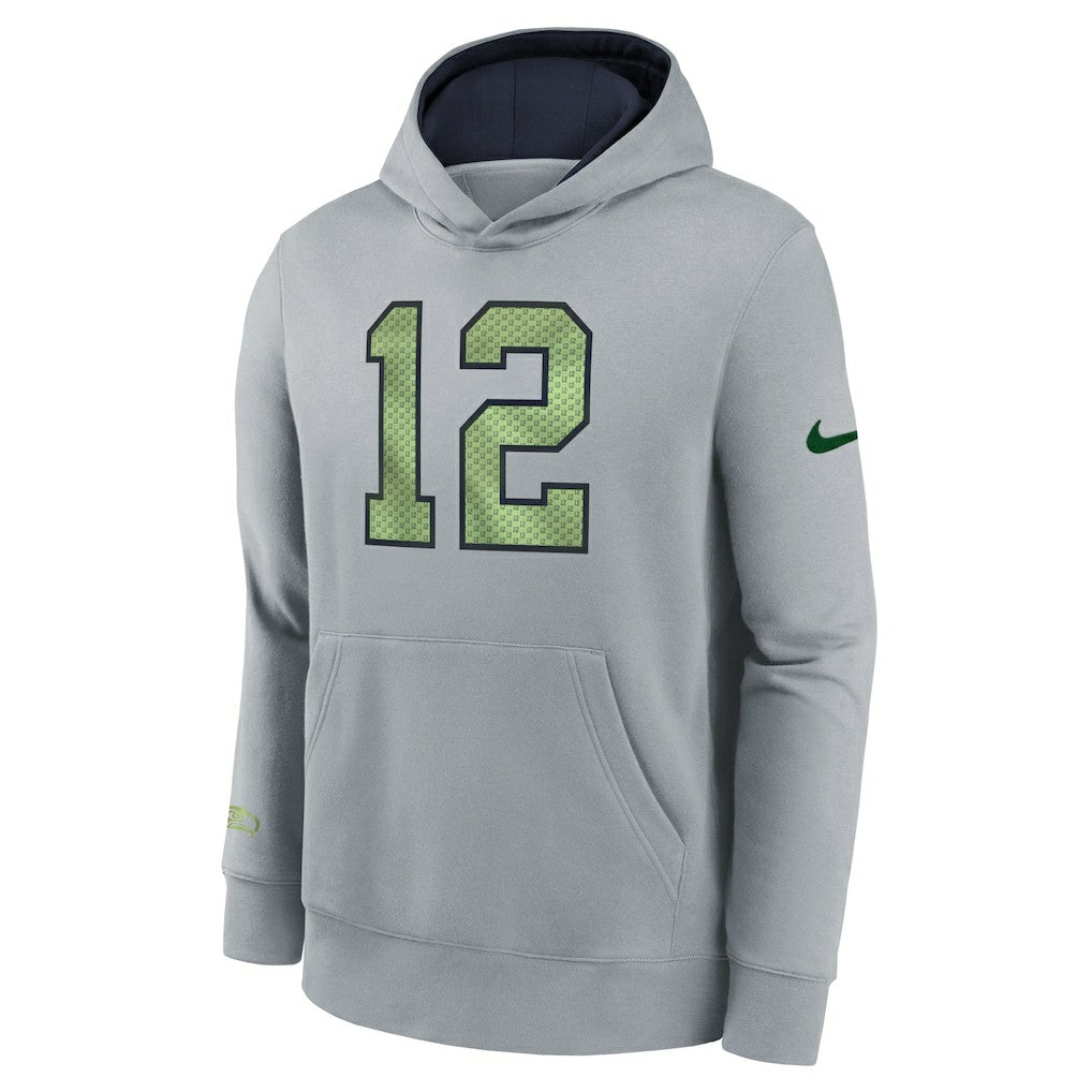 Seattle Seahawks Youth 2025 Rivalries Collection Club Hoodie - Wolf Gray - Nike