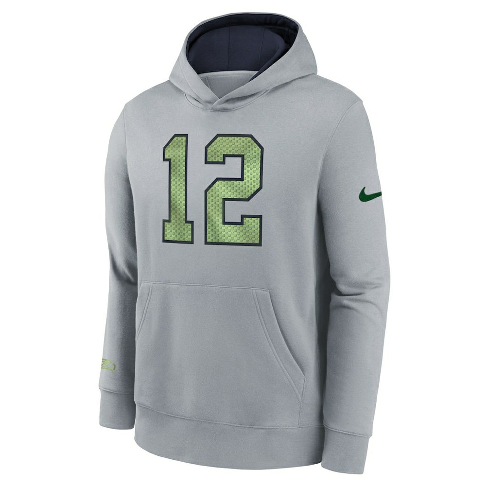 Seattle Seahawks Youth 2025 Rivalries Collection Club Hoodie - Wolf Gray - Nike