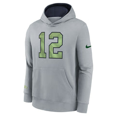 Seattle Seahawks Youth 2025 Rivalries Collection Club Hoodie - Wolf Gray - Nike