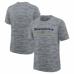 Seattle Seahawks Youth 2025 Rivalries Collection Sideline Velocity Dri-FIT T-Shirt - Wolf Gray - Nike