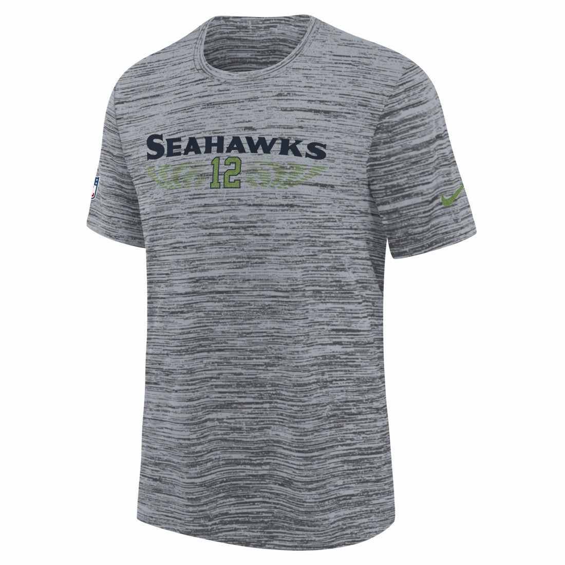 Seattle Seahawks Youth 2025 Rivalries Collection Sideline Velocity Dri-FIT T-Shirt - Wolf Gray - Nike