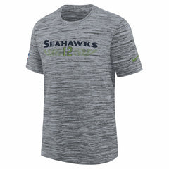 Seattle Seahawks Youth 2025 Rivalries Collection Sideline Velocity Dri-FIT T-Shirt - Wolf Gray - Nike