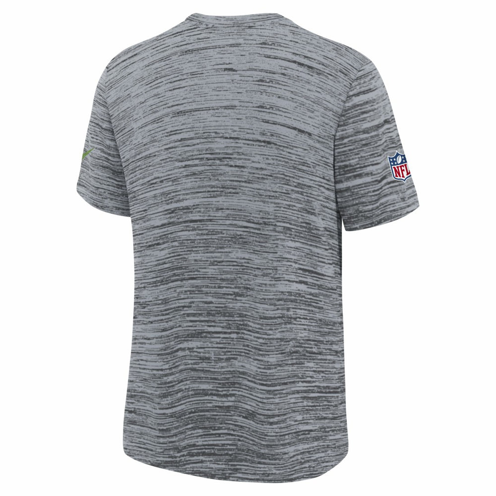 Seattle Seahawks Youth 2025 Rivalries Collection Sideline Velocity Dri-FIT T-Shirt - Wolf Gray - Nike