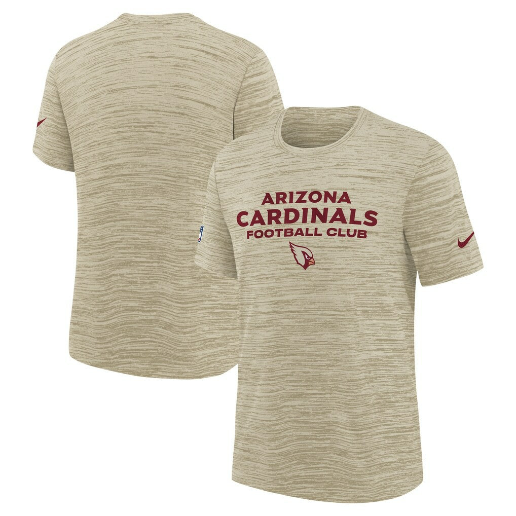 Arizona Cardinals Youth 2025 Rivalries Collection Sideline Velocity Dri-FIT T-Shirt - Natural - Nike