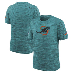 Miami Dolphins Youth 2025 Rivalries Collection Sideline Velocity Dri-FIT T-Shirt - Turbo Green - Nike