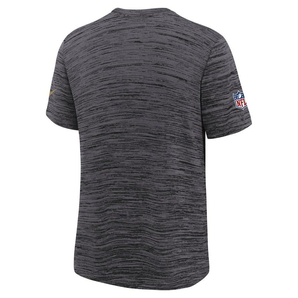 San Francisco 49ers Youth 2025 Rivalries Collection Sideline Velocity Dri-FIT T-Shirt - Heather Black - Nike