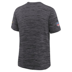 San Francisco 49ers Youth 2025 Rivalries Collection Sideline Velocity Dri-FIT T-Shirt - Heather Black - Nike