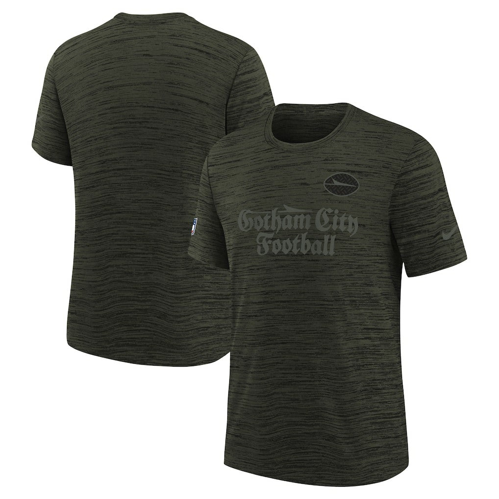 New York Jets Youth 2025 Rivalries Collection Sideline Velocity Dri-FIT T-Shirt - Gotham Green - Nike