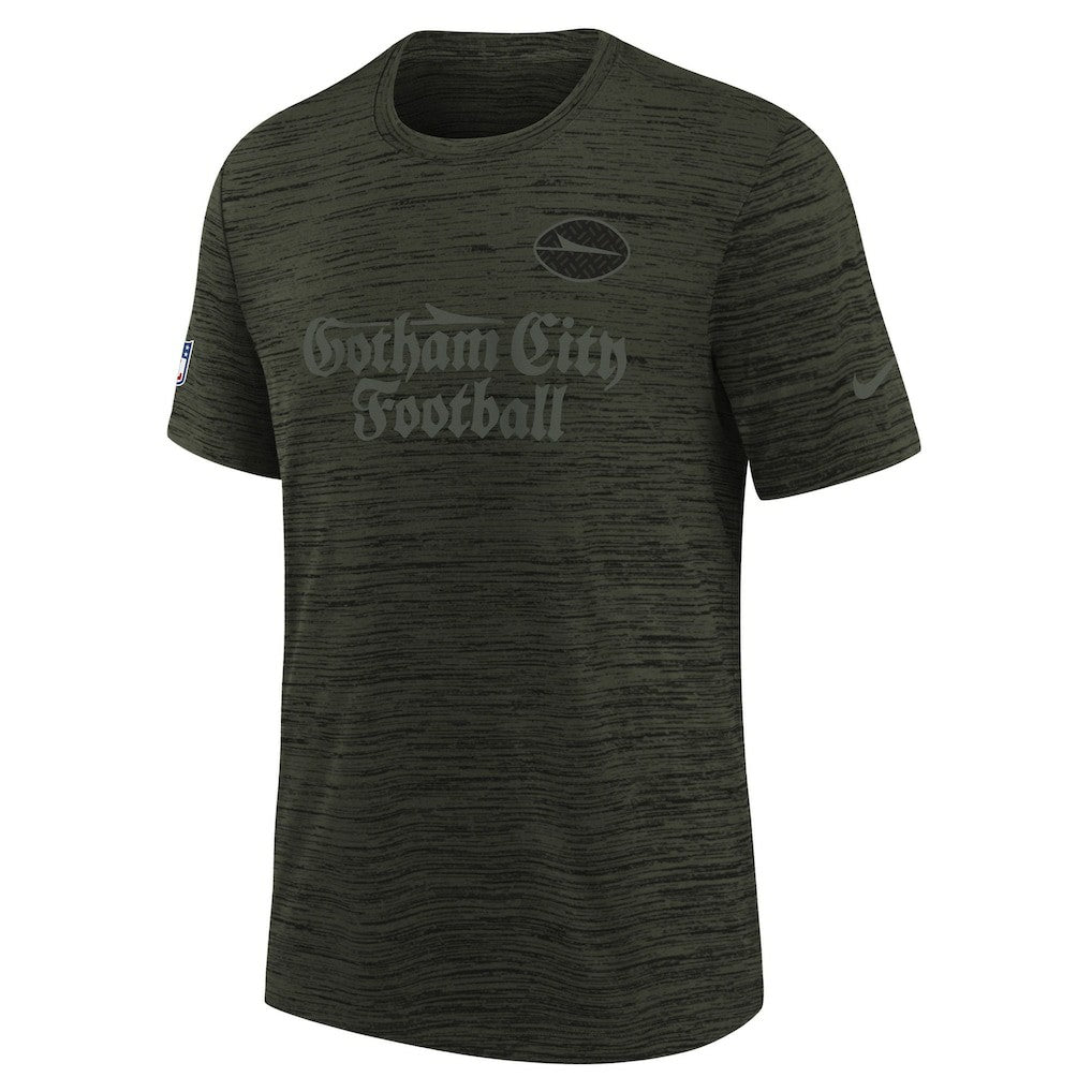 New York Jets Youth 2025 Rivalries Collection Sideline Velocity Dri-FIT T-Shirt - Gotham Green - Nike