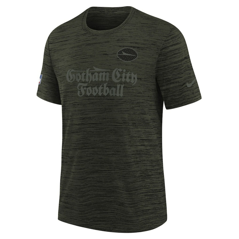 New York Jets Youth 2025 Rivalries Collection Sideline Velocity Dri-FIT T-Shirt - Gotham Green - Nike