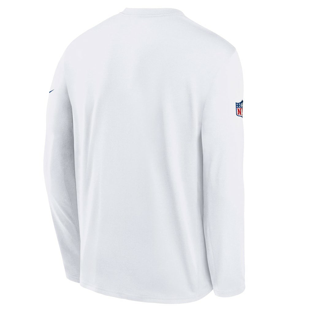 Buffalo Bills Youth 2025 Rivalries Collection Sideline Legend Dri-FIT Long Sleeve T-Shirt - White - Nike