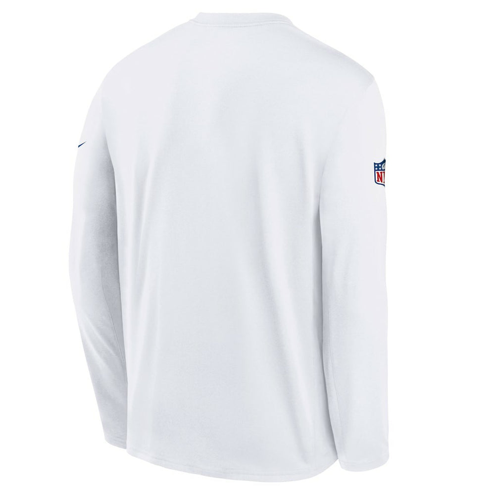 Buffalo Bills Youth 2025 Rivalries Collection Sideline Legend Dri-FIT Long Sleeve T-Shirt - White - Nike