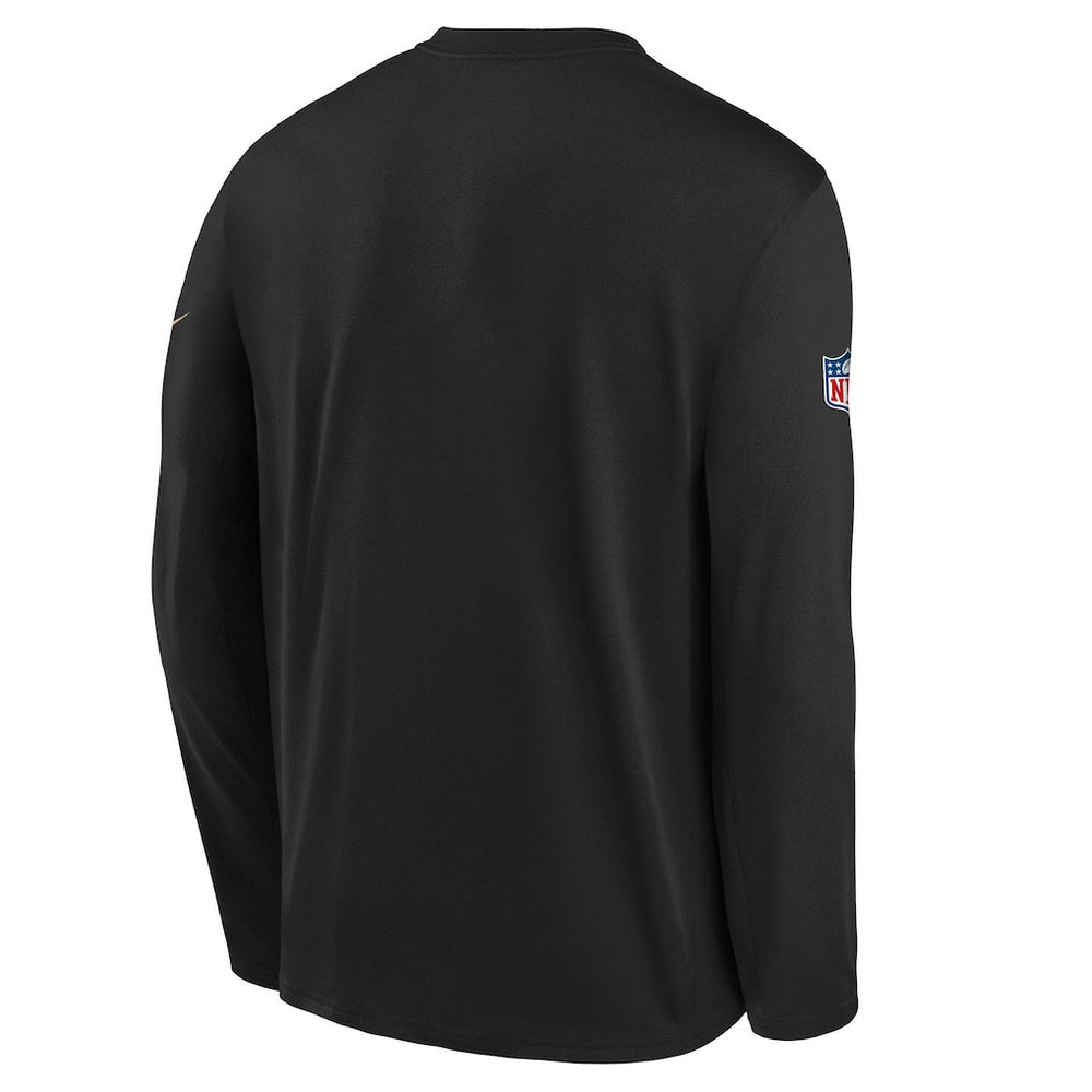 San Francisco 49ers Youth 2025 Rivalries Collection Sideline Legend Dri-FIT Long Sleeve T-Shirt - Black - Nike