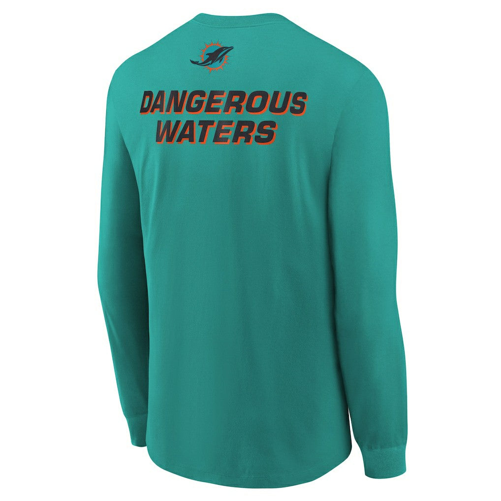 Miami Dolphins Youth 2025 Rivalries Collection Long Sleeve T-Shirt - Turbo Green - Nike