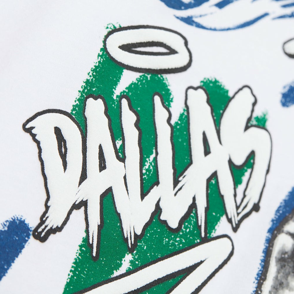 Mitchell & Ness Dirk Nowitzki Dallas Mavericks Hardwood Classics Chalked Up T-Shirt White