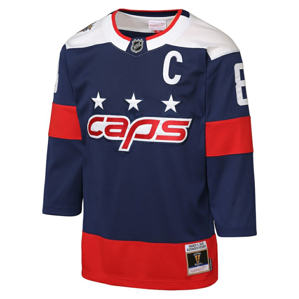 Alexander Ovechkin Washington Capitals Mitchell & Ness Youth 2018 NHL Stadium Series Power Play 2.0 Player Jersey - Navy | NHL on sale