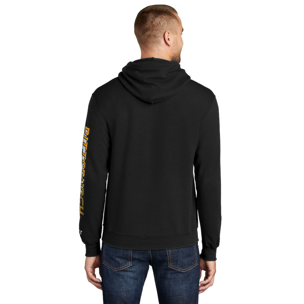 Pittsburgh Steelers Starter Wordmark Logo Pullover Hoodie - Black - NFL